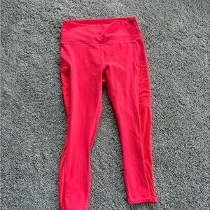 Hot Pink Fabletics Powerhold Pocket Leggings